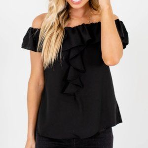 Black Off Shoulder Top
